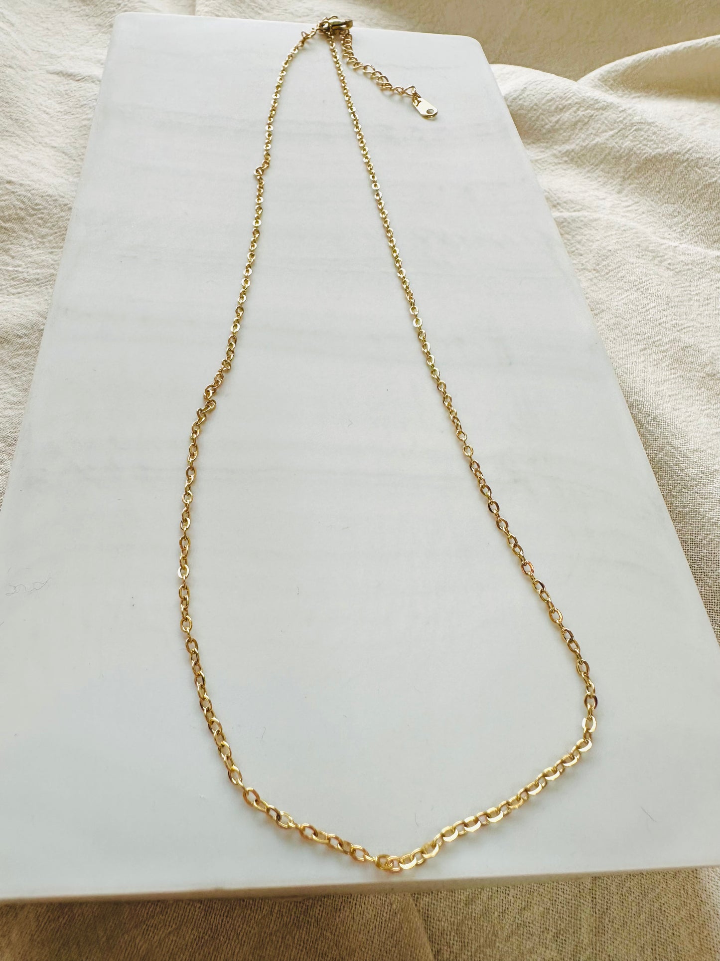 Cable chain necklace  #N0005