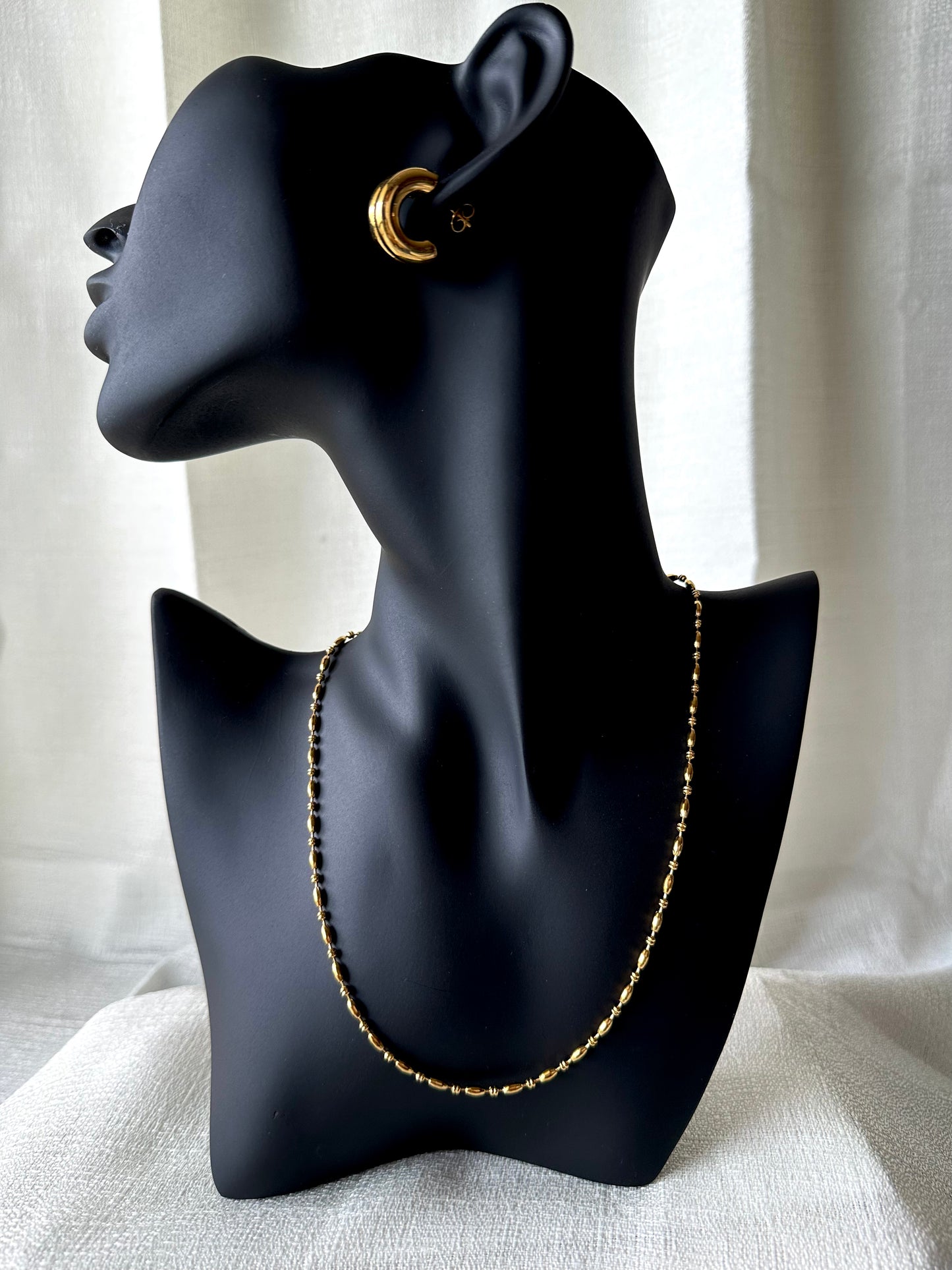 Bead chain necklace  #N0003