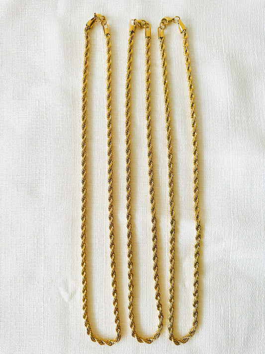 Rope chain necklace  #N0009