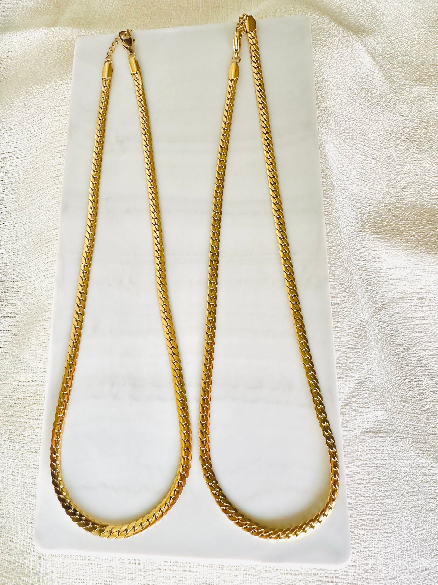 Herringbone chain necklace  #N0011