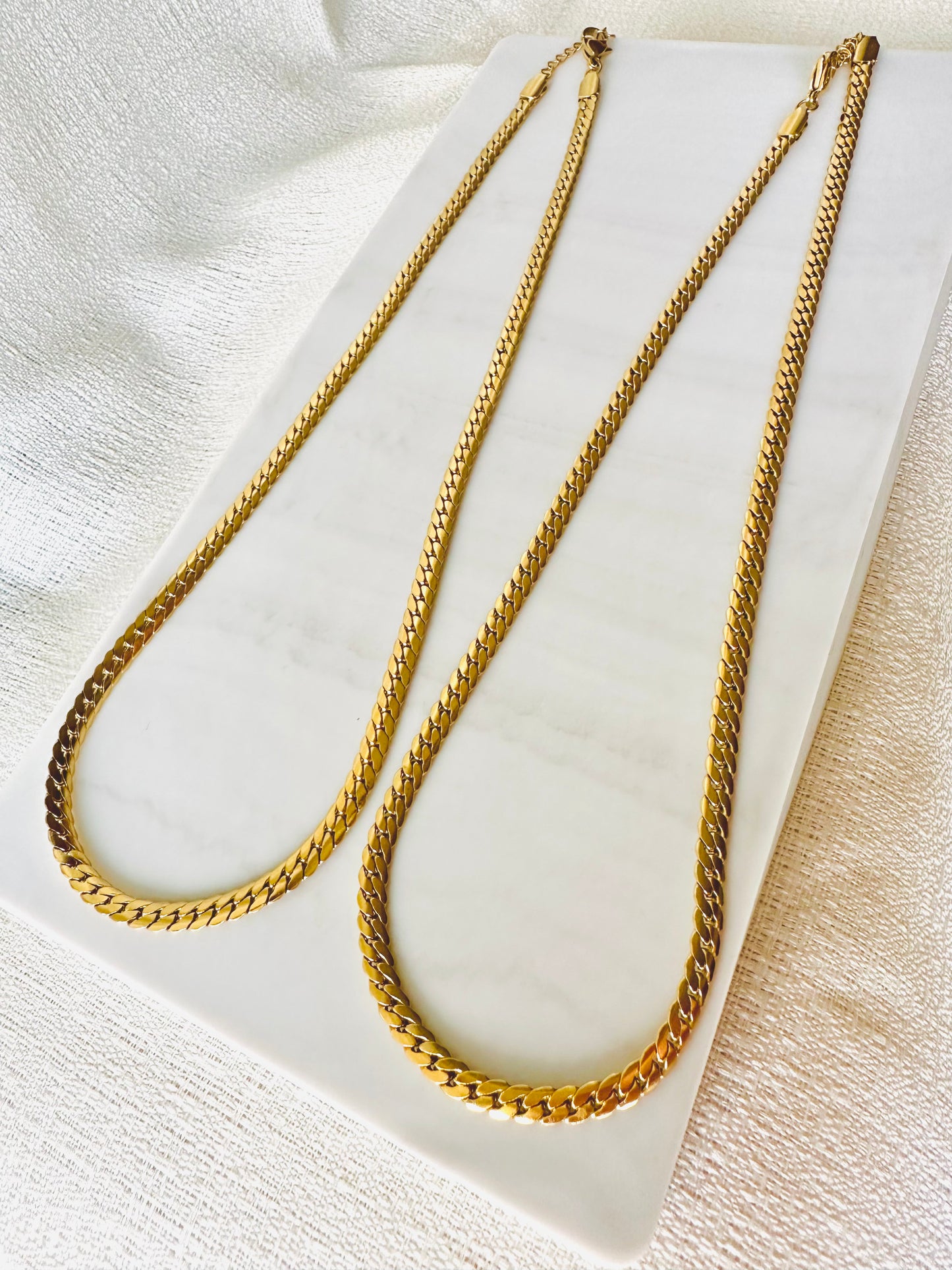 Herringbone chain necklace  #N0011